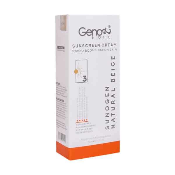 ضد آفتاب SPF50 ژنوبایوتیک پوست چرب